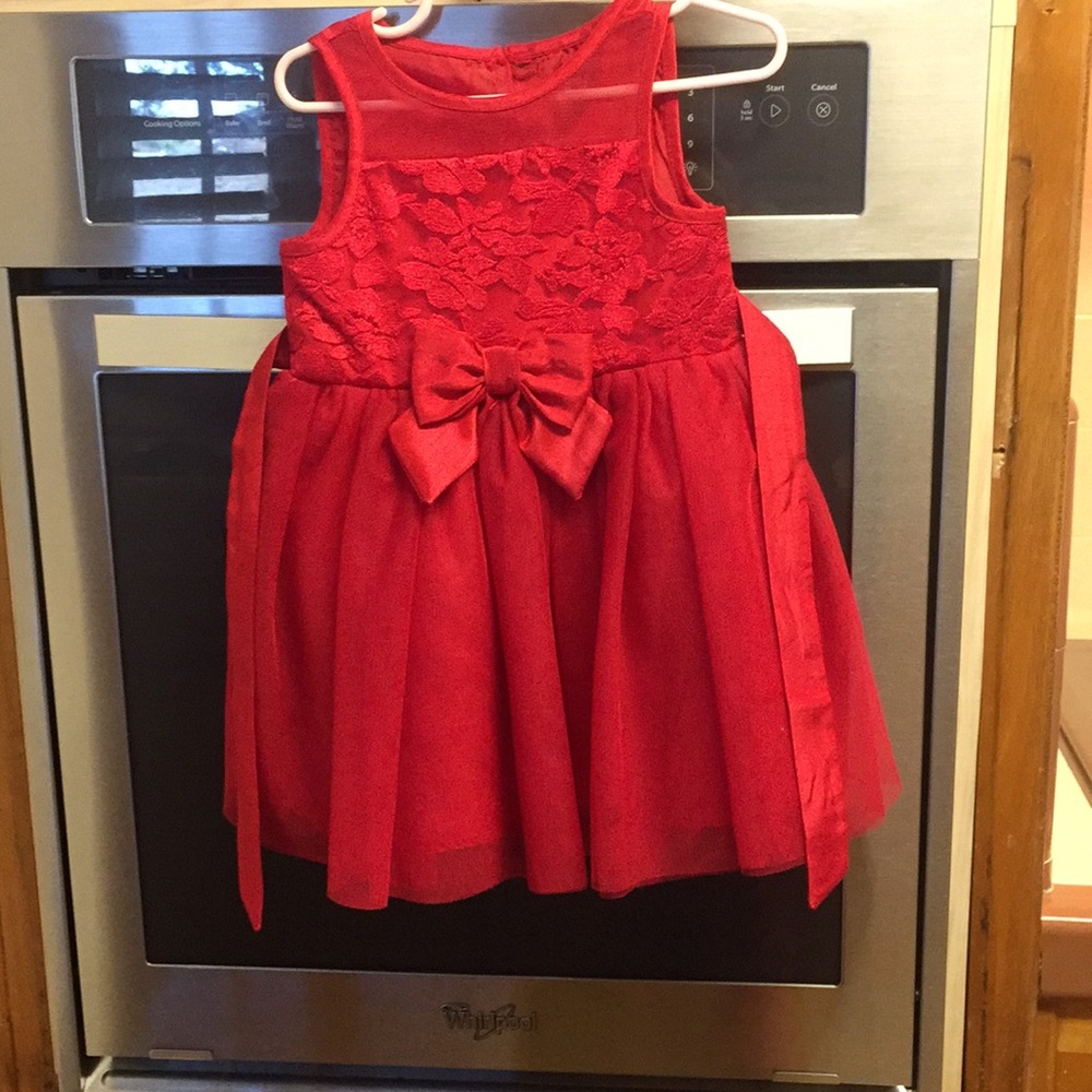 Red toddler dress